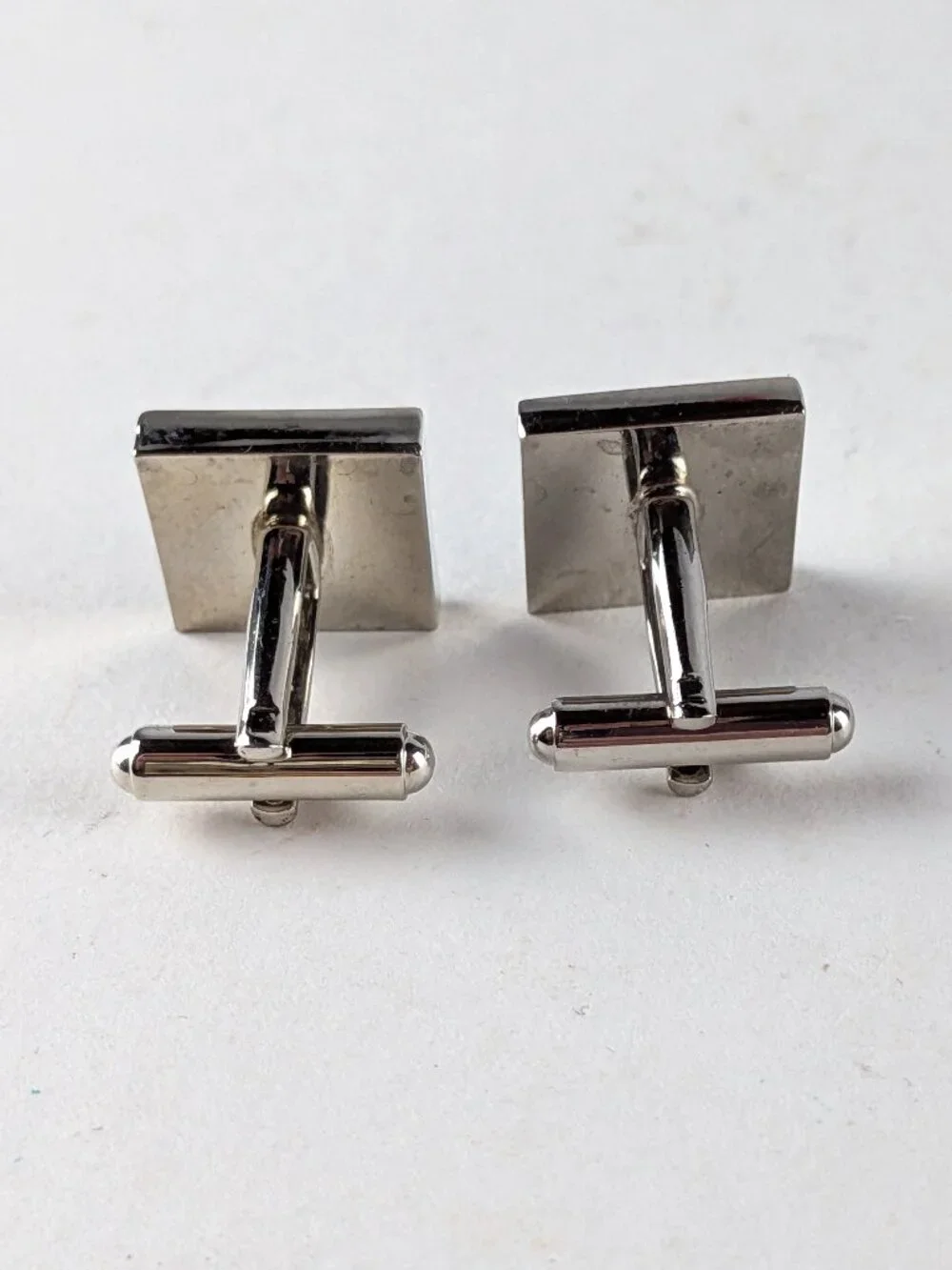 Silver-tone Cross/Faith Cufflinks